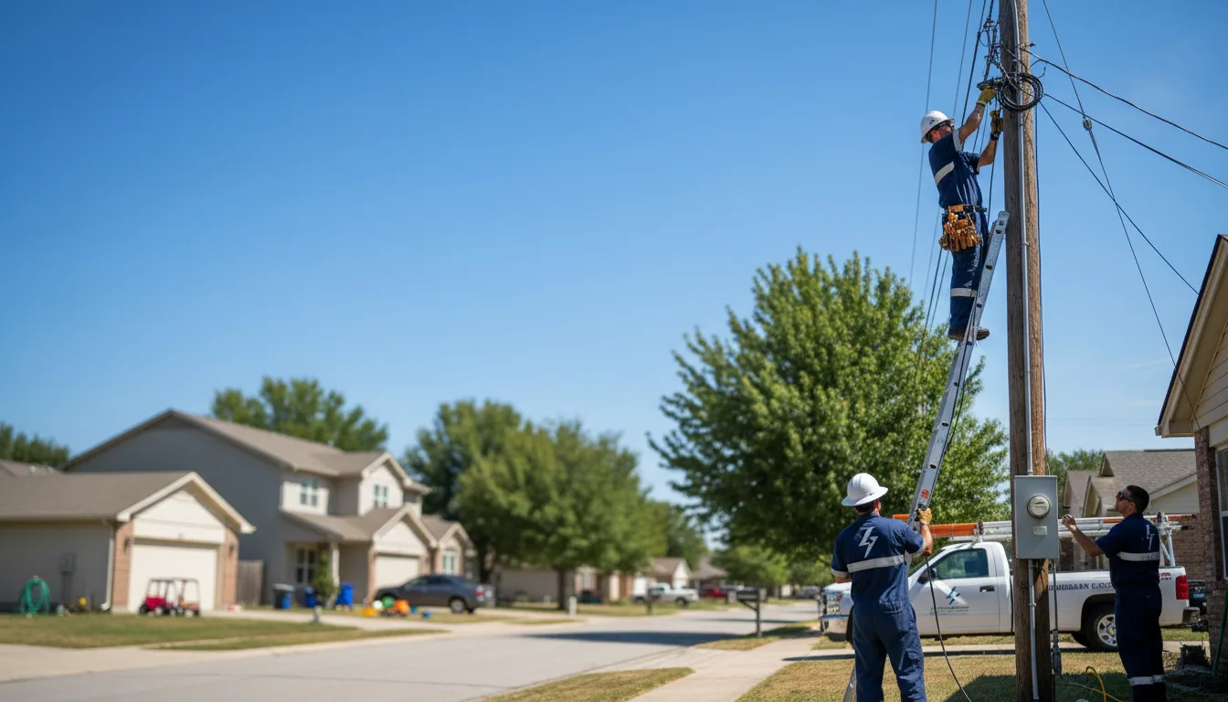 Residential electrician providing installation services in Cerrillos, NM